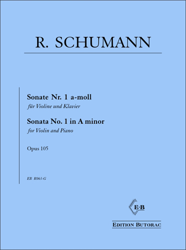 Cover - Robert Schumann, Violinsonate Nr. 1 op. 105